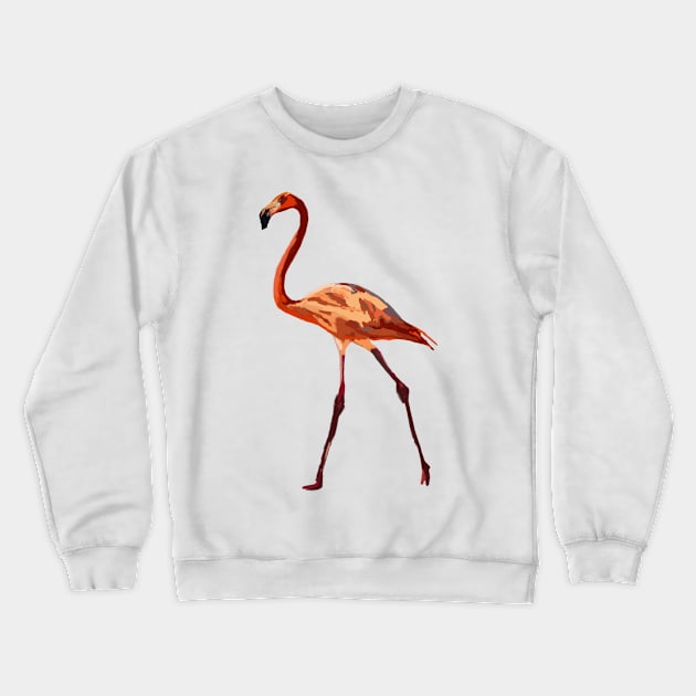 Pink Flamingo Crewneck Sweatshirt by Manitarka